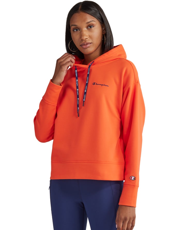 Champion Game Day Script Logo Hoodie Dames - Oranje - Belgie 4650VFCJN